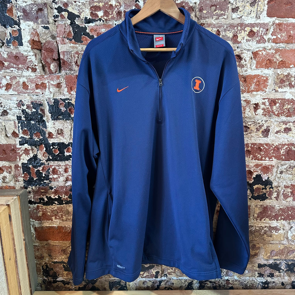 Nike Illinois Mens XL 1/4 zip Sweatshirt
