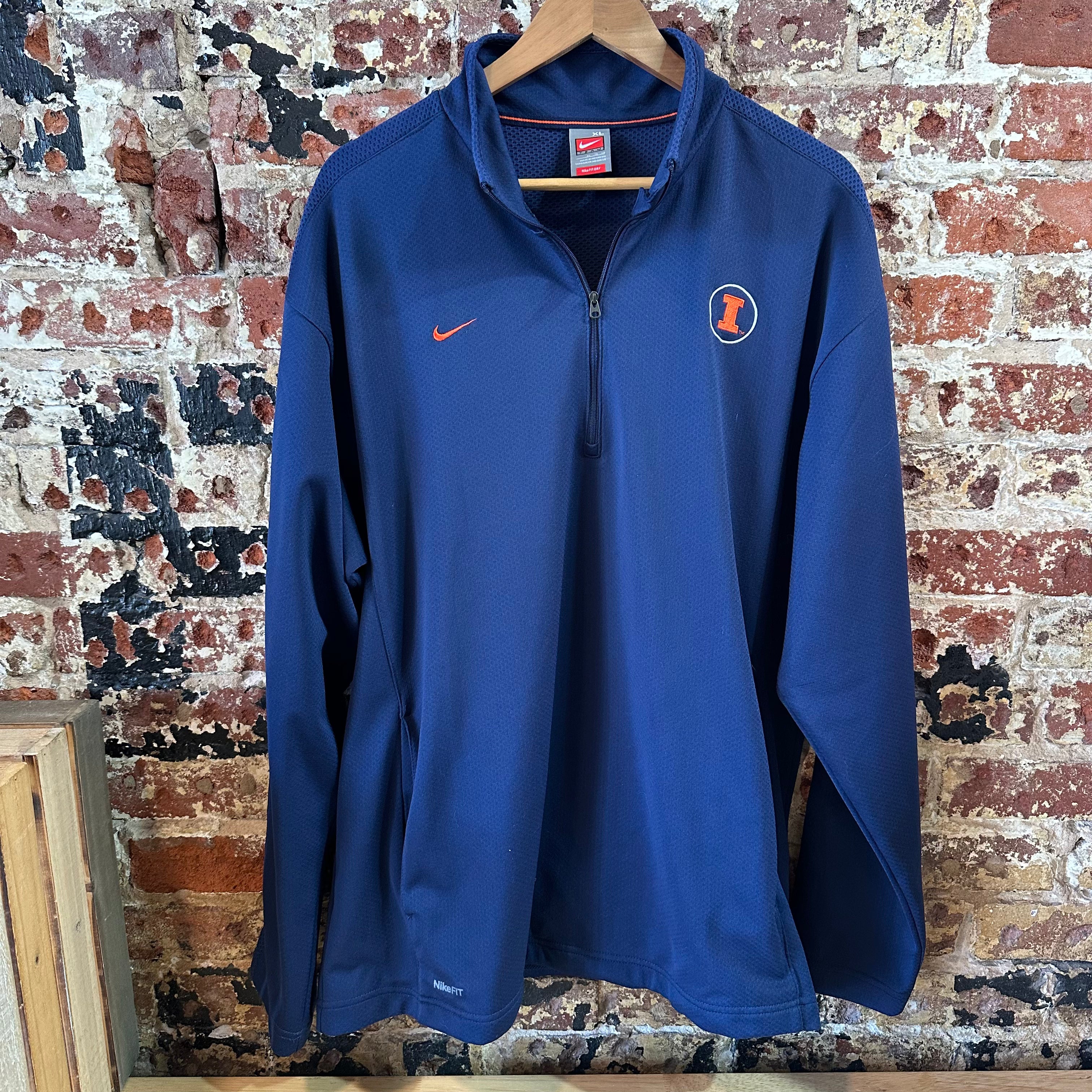 Nike Illinois Mens XL 1/4 zip Sweatshirt