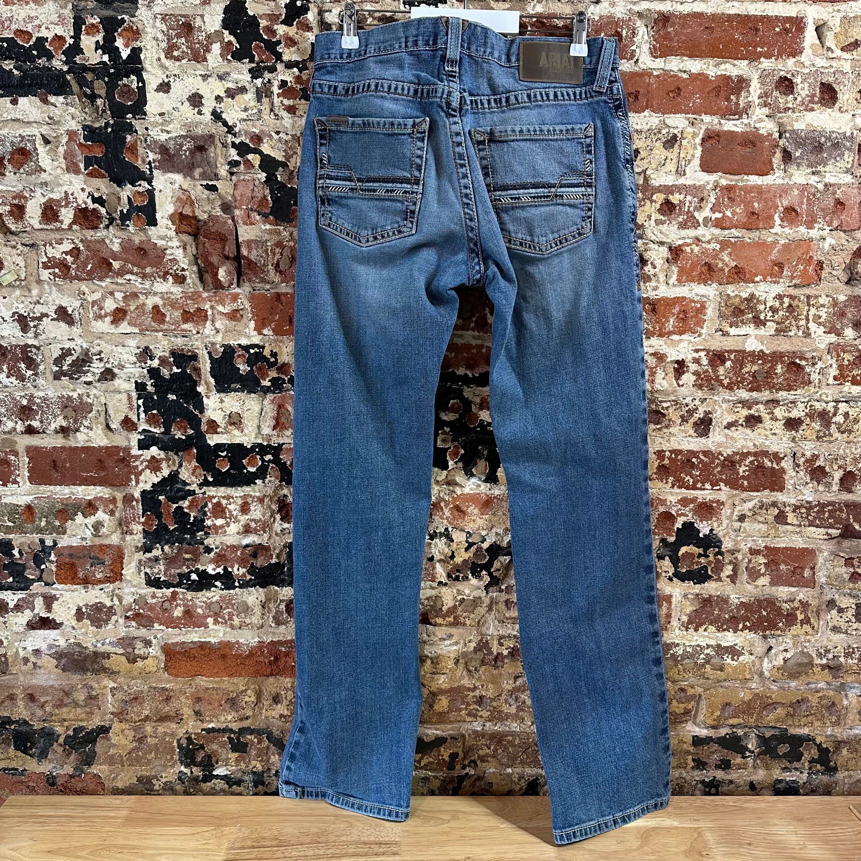 Ariat M5 Slim Straight Blue Jeans Men's 32x34 Western Cowboy