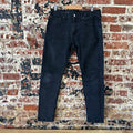 Levis 512 Slim Tapered Jeans Mens 31x30 Black (measures 34x28.5)