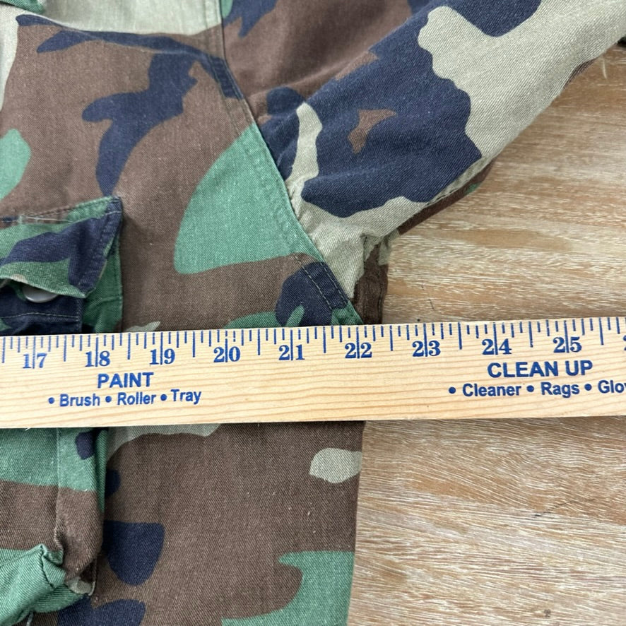 US Army Jacket Mens Medium Regular Woodland Combat Coat Shirt