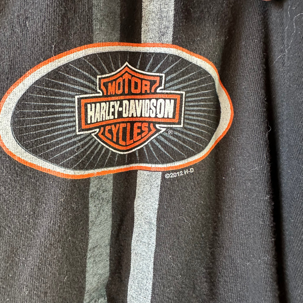 Harley Davidson Bourbon Street T-Shirt Mens XL Black Biker Short Sleeve