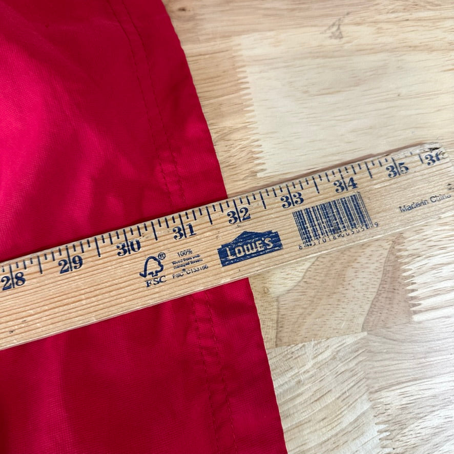 Holloway Warm Up Jacket Shirt 1/4 Zip Men's Red Gray 3XL Pockets short sleeve