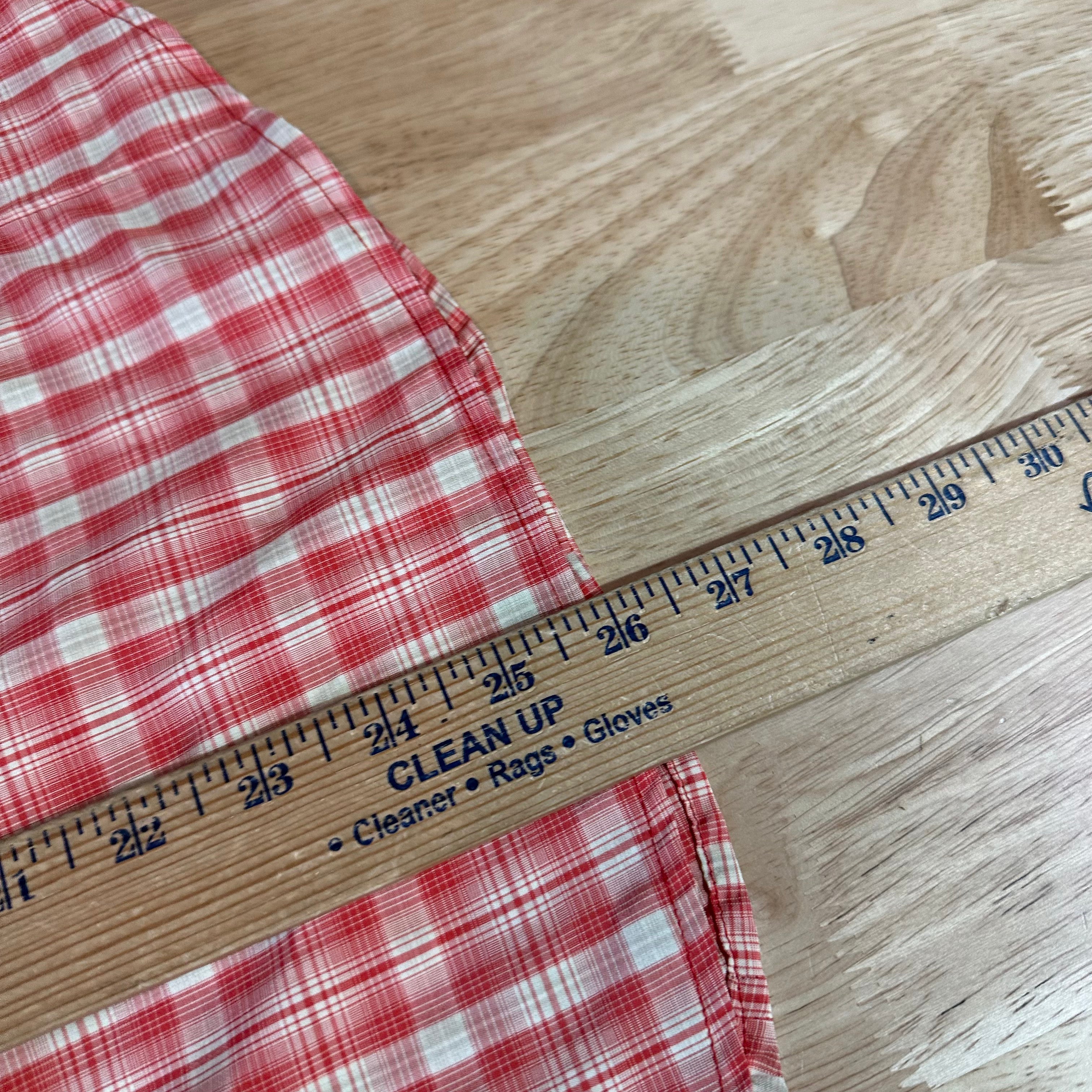 Duluth Trading Womens Medium Button Up Shirt Orange Plaid Long sleeve vented