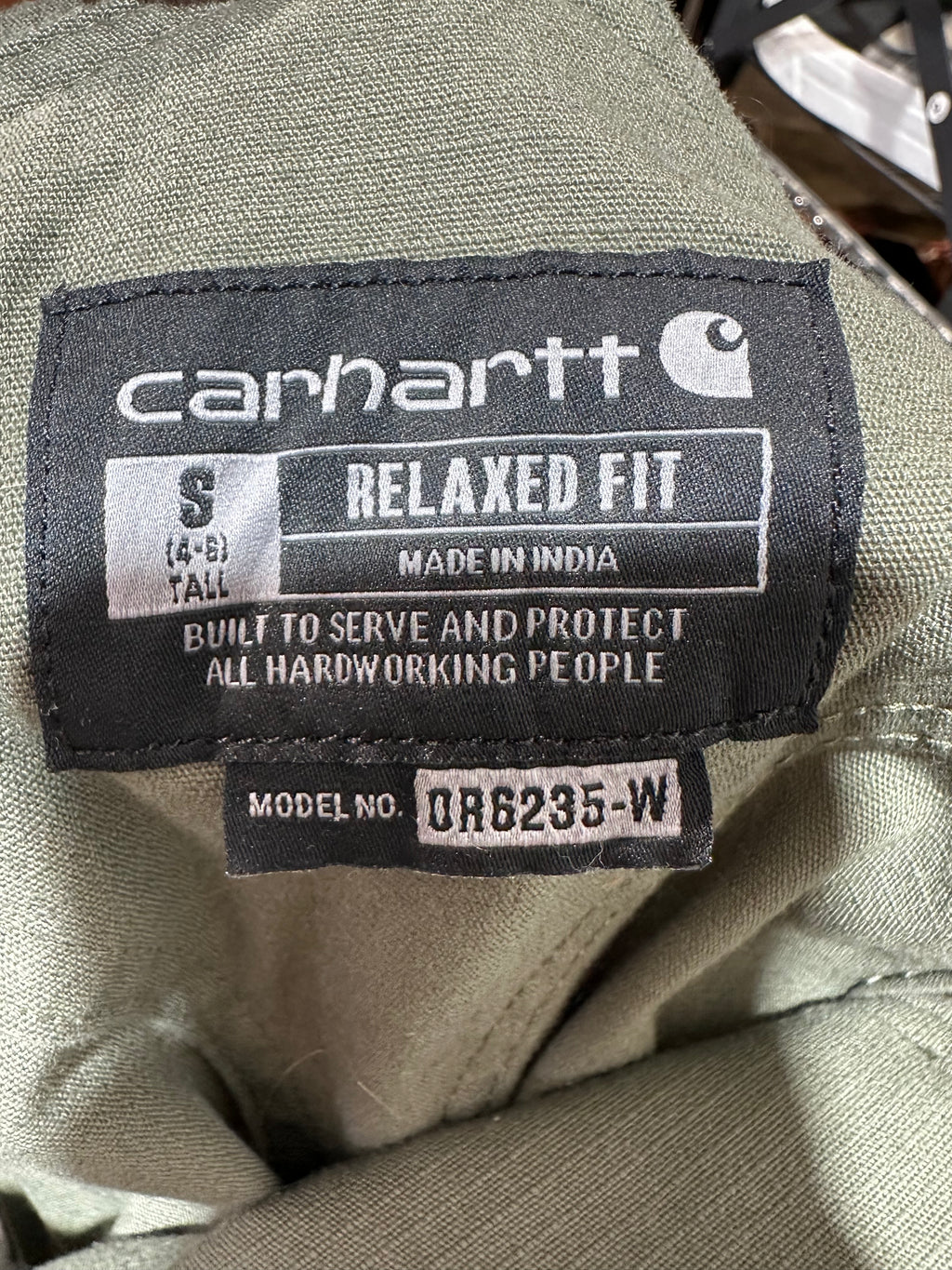 Carhrtt Womens Small Green Bibs