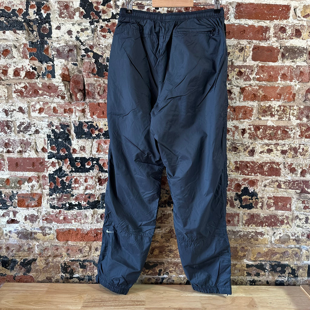 VTG Nike Pants Womens Med Black Track Windbreaker Gym Jogger Workout Running Y2K
