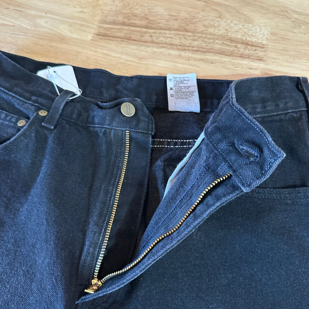 VTG Carhartt B17 Black Jeans Mens 35x32