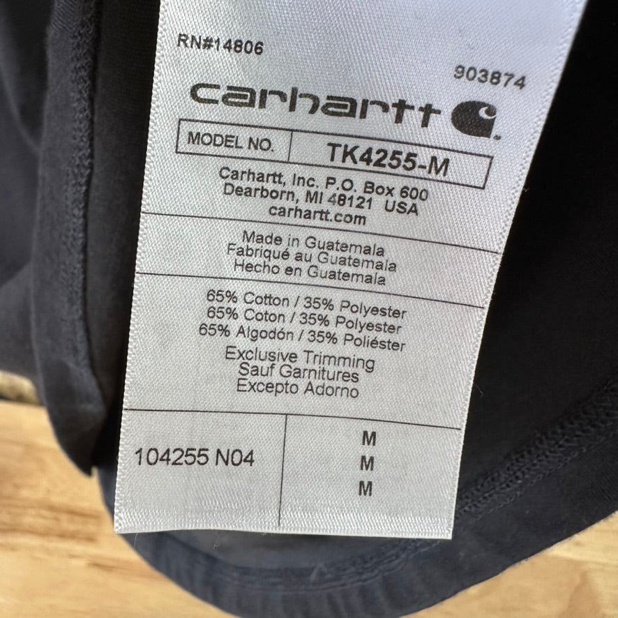Carhartt Mens Medium Long Sleeve 1/4 Shirt