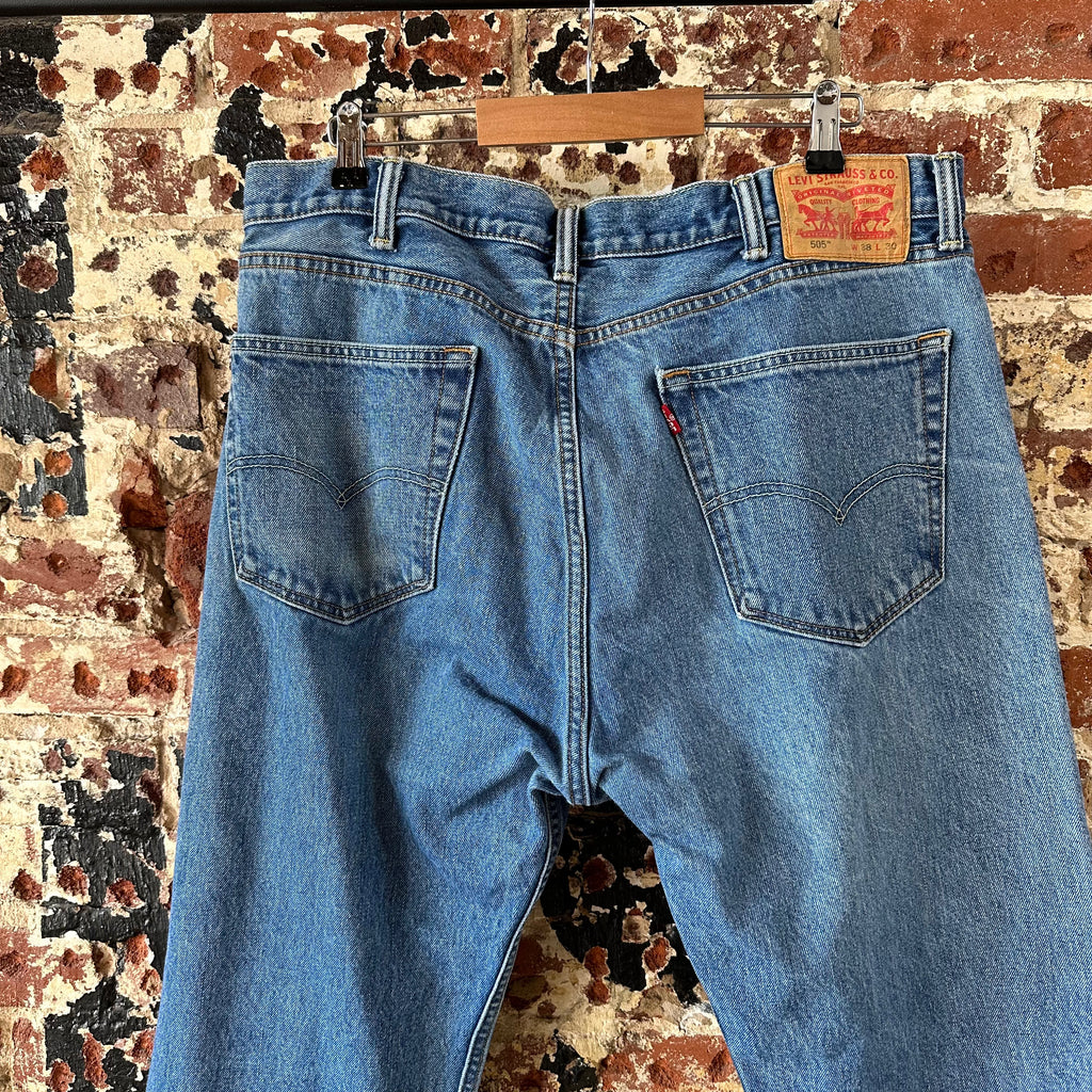 Levi's 505 Mens 38x30 Blue Jeans