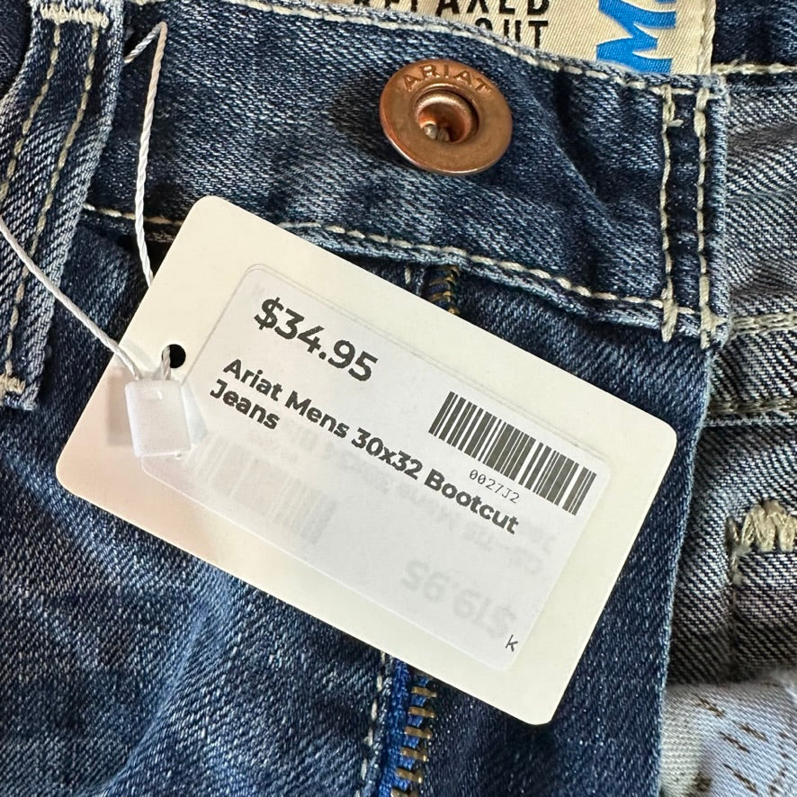Ariat M2 Mens 30x32 Blue Jeans