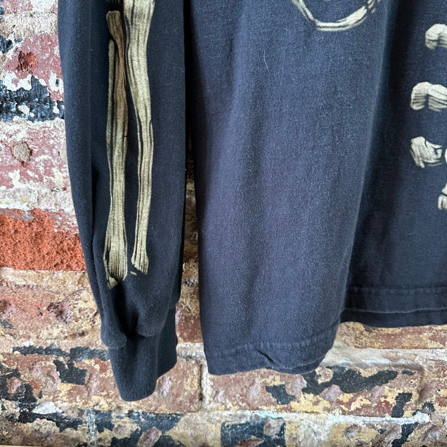 Harley Davidson T-Shirt Mens XL Long Sleeve Rare Skelton Bones