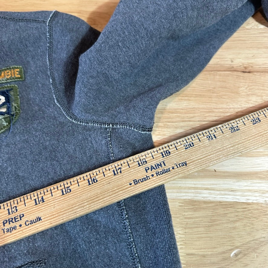 Abercrombie 1/4 zip Sweatshirt Gray Boys XL