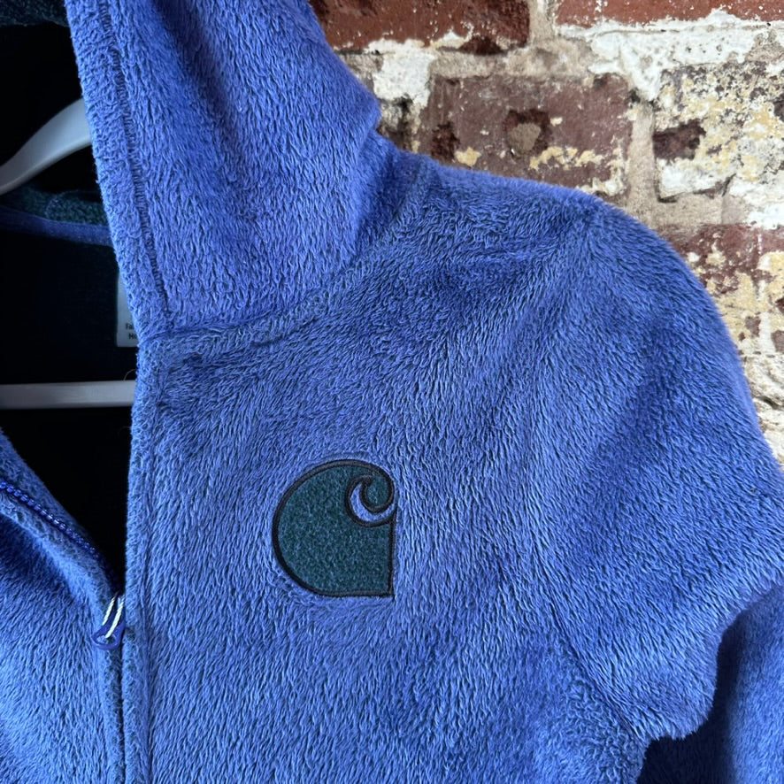 Carhartt Girls Small Purple Zip Fleece Jacket