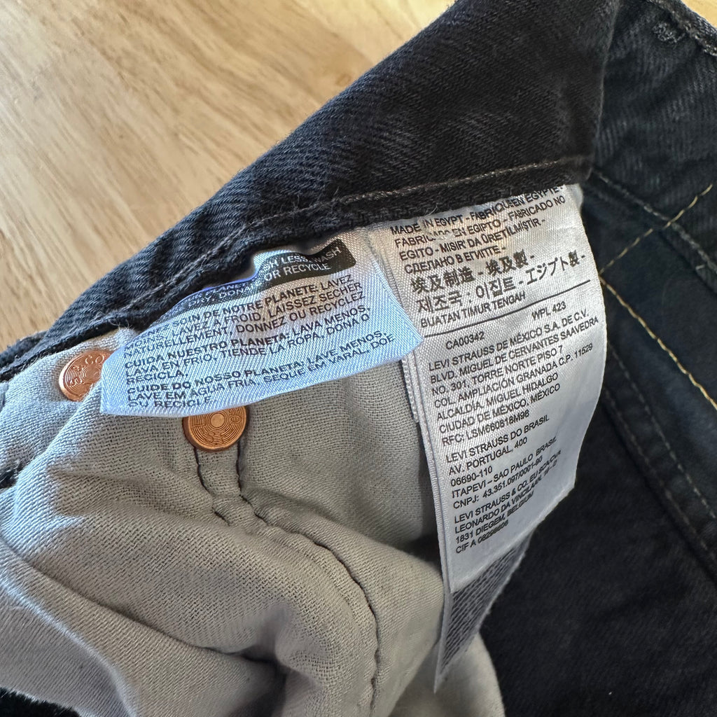 Levi's Mens 34x30 Black Jeans