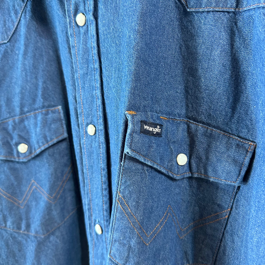 Wrangler Mens XL Tall Long Sleeve Western Shirt