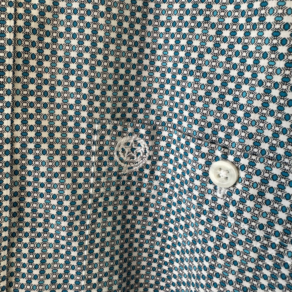 Wrangler George Strait Button Up Shirt Mens Small Western Short Sleeve Blue