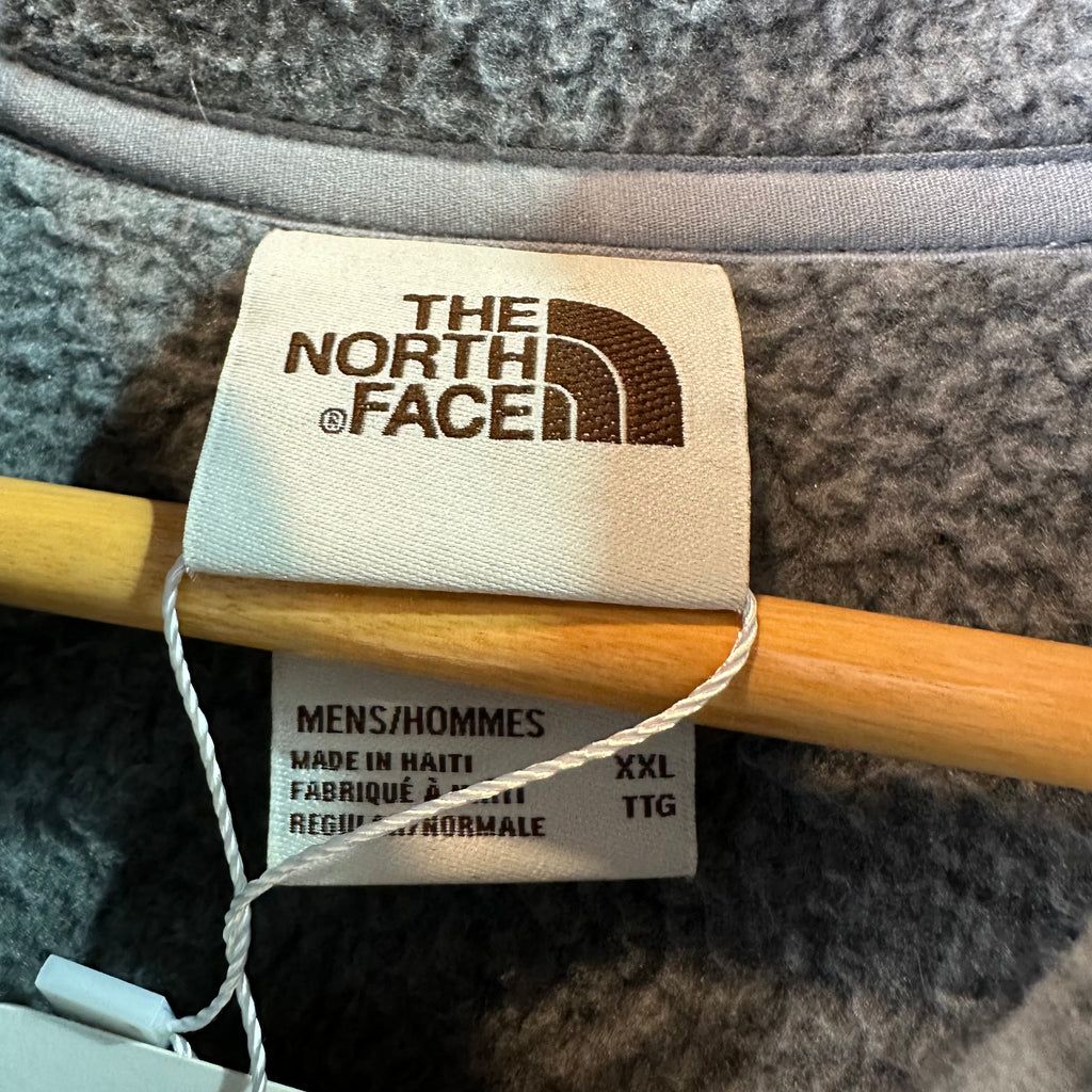 North Face Gray 1/4 Zip Mens 2XL