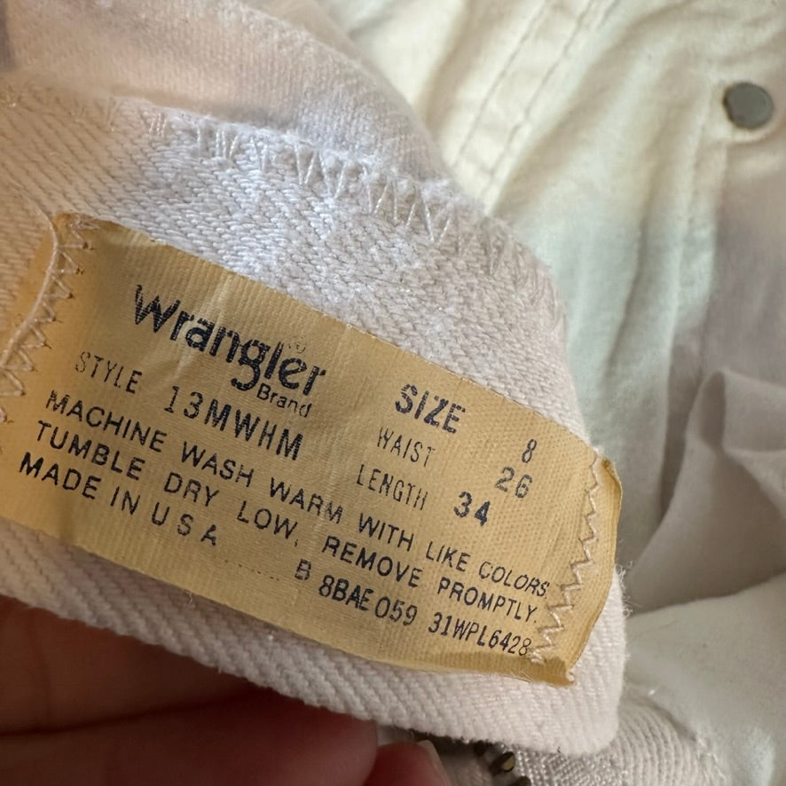 Wrangler Womens 8 White Jeans