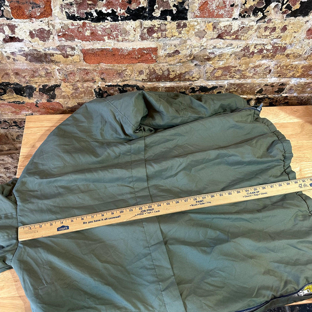 VTG Quiksilver Men's Large 1/4 Pullover Green