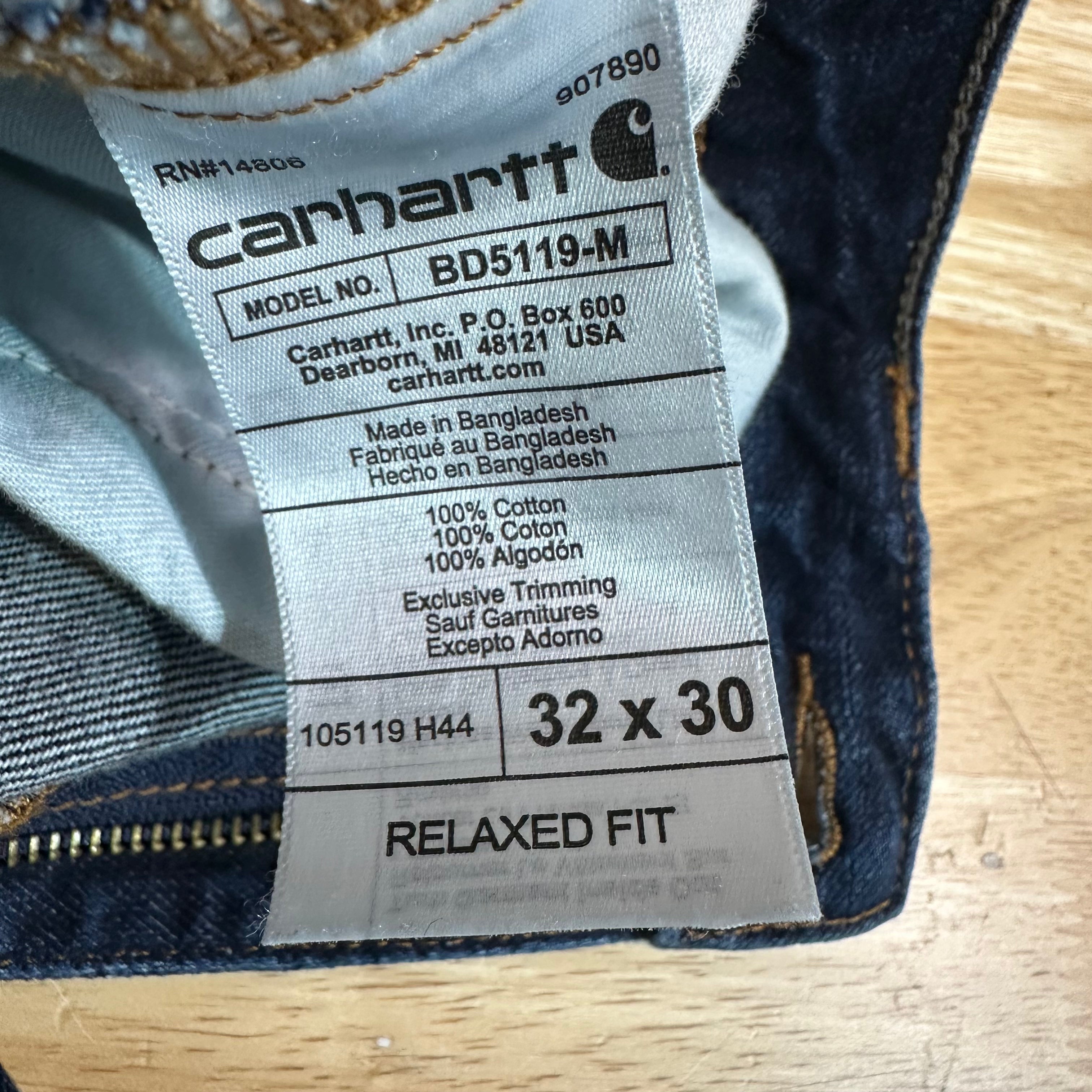 Carhartt Mens 32x30 Jeans