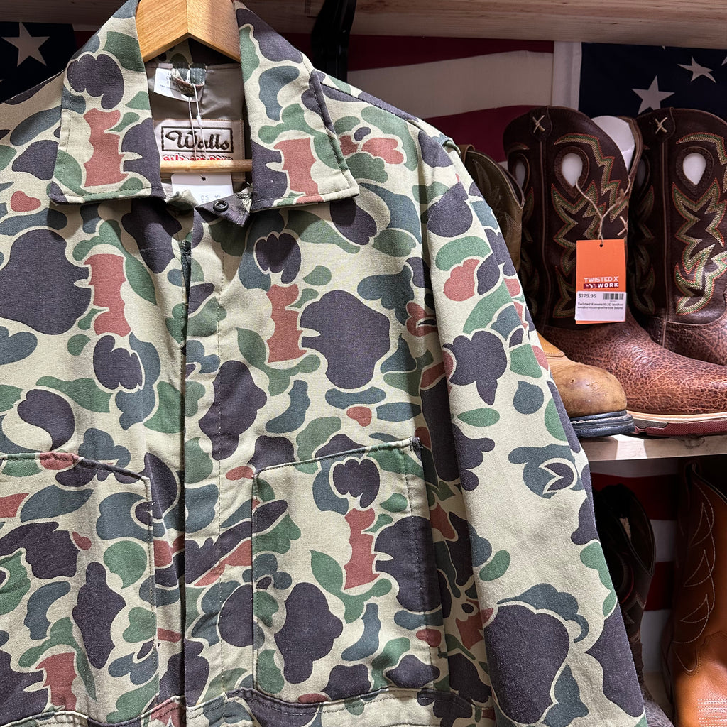 VTG Walls Mens Large Tall Camo Coveralls