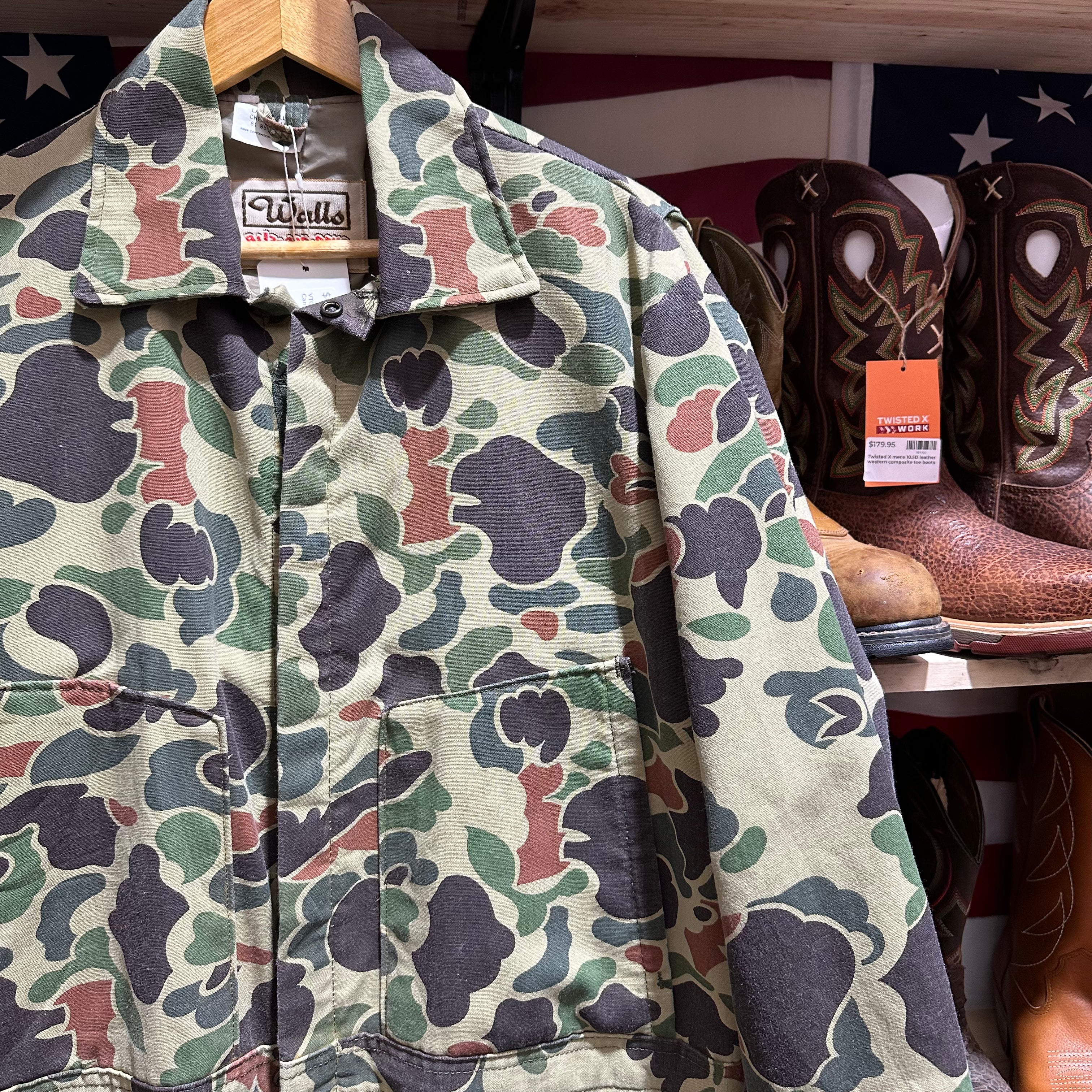 VTG Walls Mens Large Tall Camo Coveralls