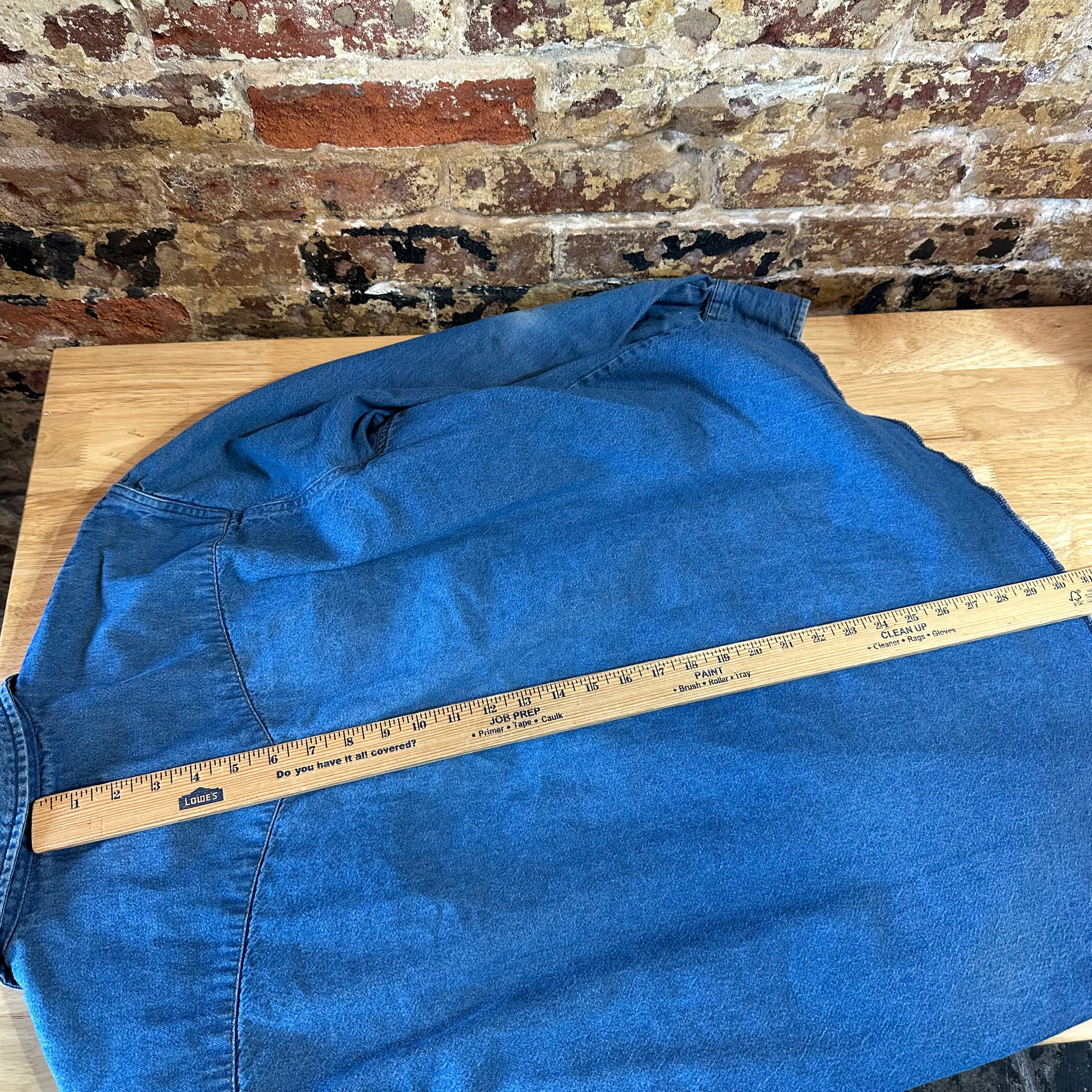 Wrangler Men's 17.5x36 Blue Western Shirt