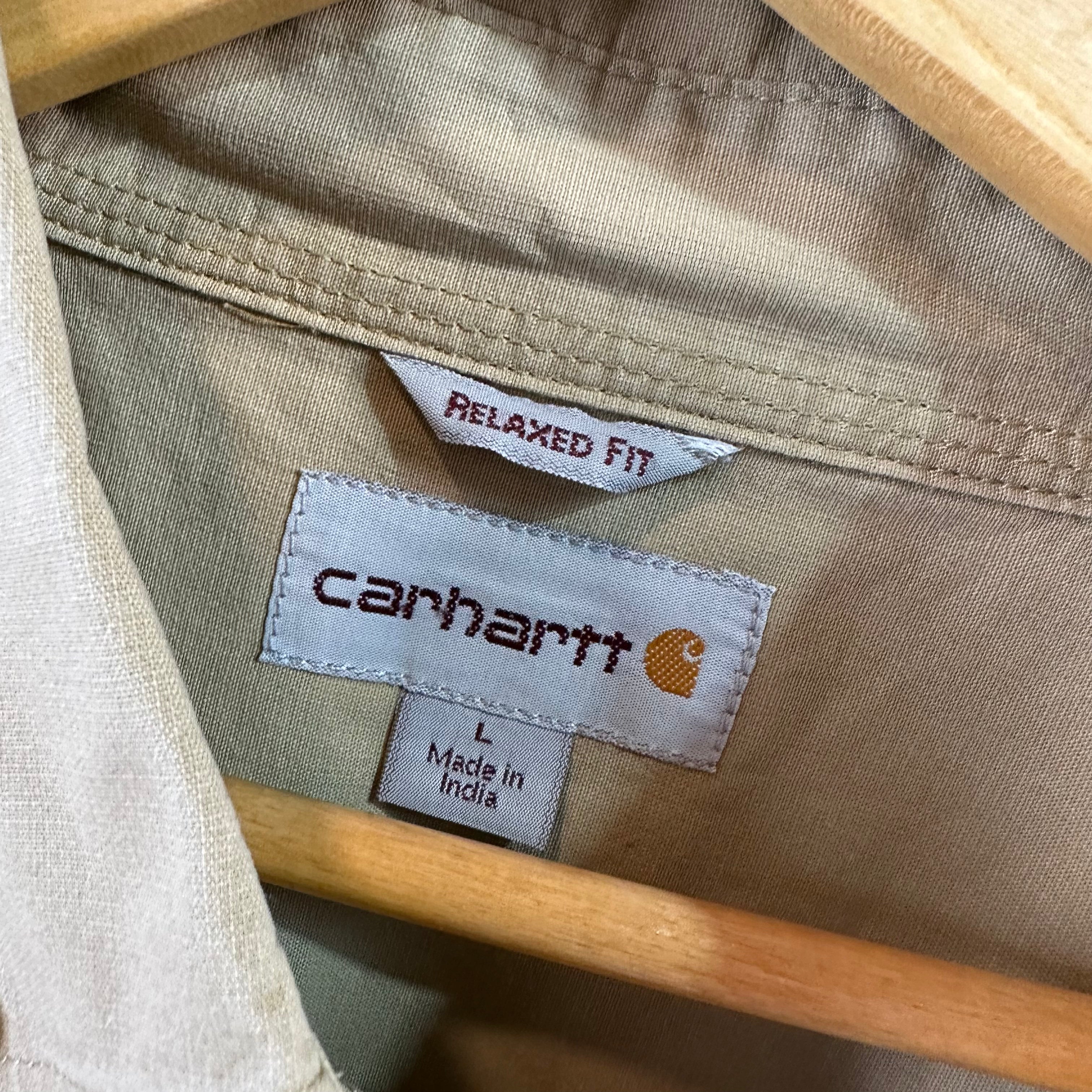 Carhartt Men's Large Tan Button Shirt