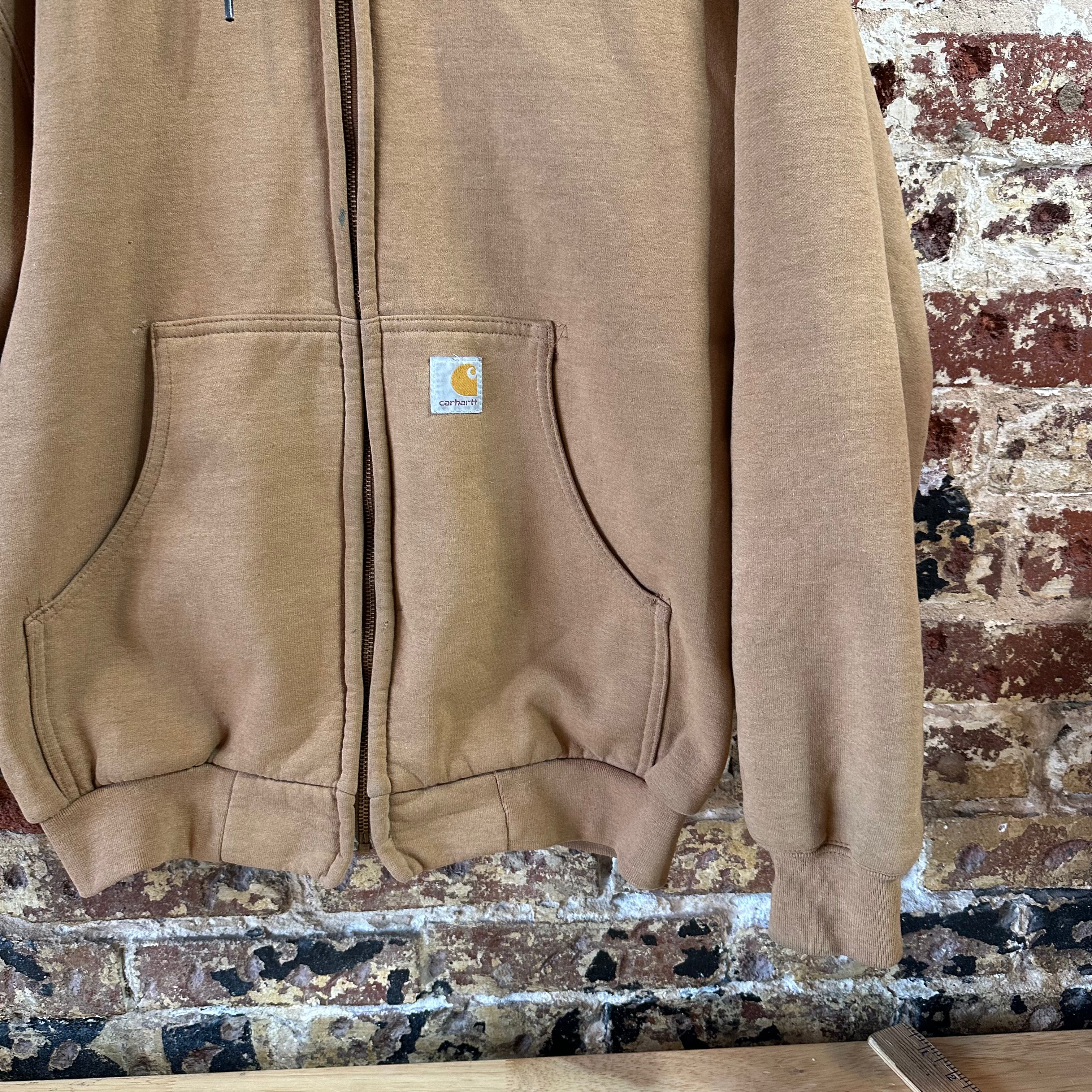Carhartt J149 Brown Men's Small Zip Hoodie