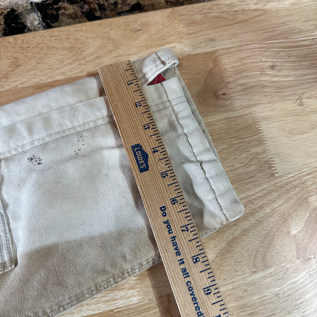 Vintage Carhartt Boy's Medium Brown Bib Insulated Overalls Double Knee Farm Bibs