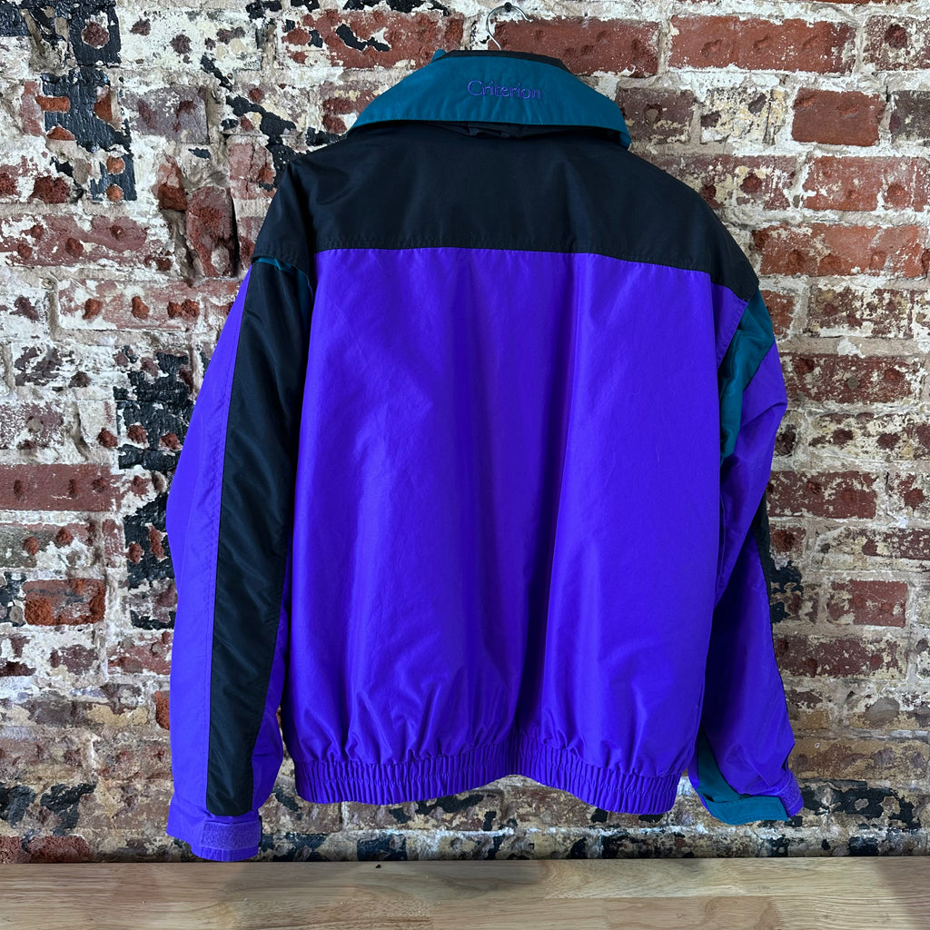 COLUMBIA 2 in 1 Jacket Mens XL Winter Purple Black Criterion Full Zip