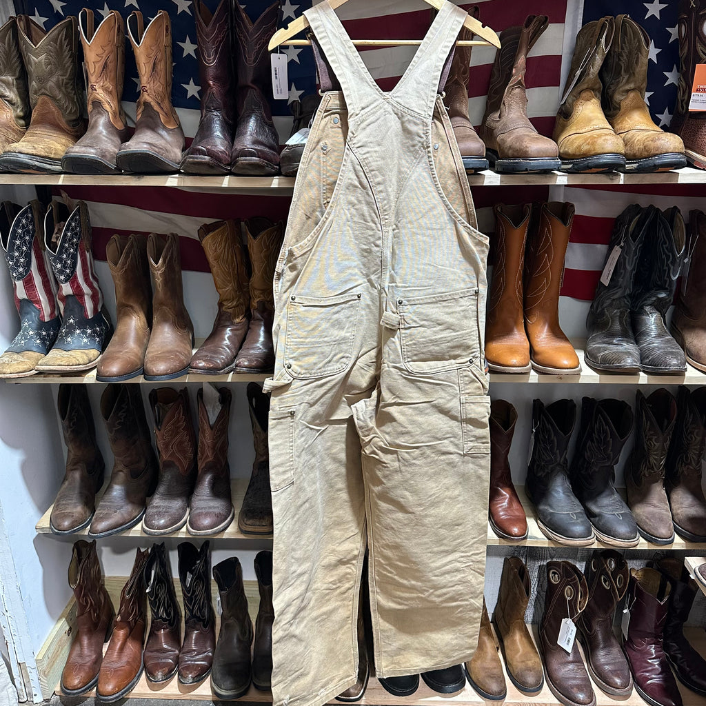 Carhartt R01 Mens 36x32 Brown Bibs