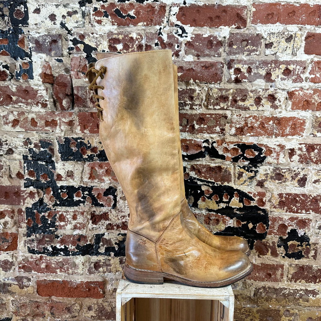 Bed Stu Distressed Brown Tall Boots Womens 8.5