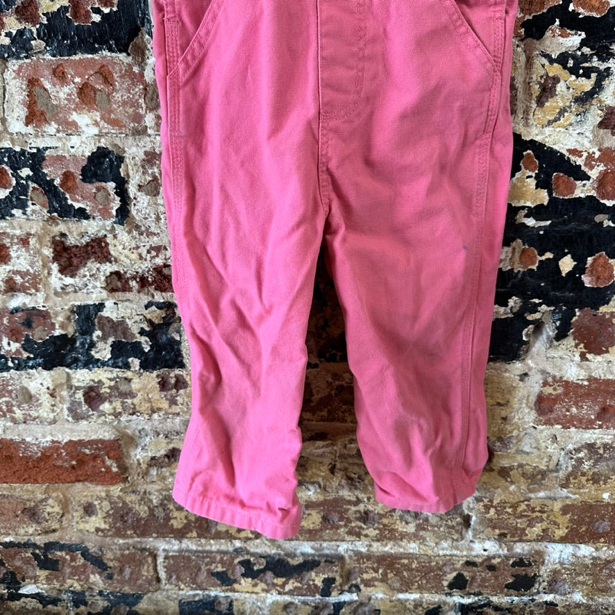 Carhartt Girls 2T Pink Bibs