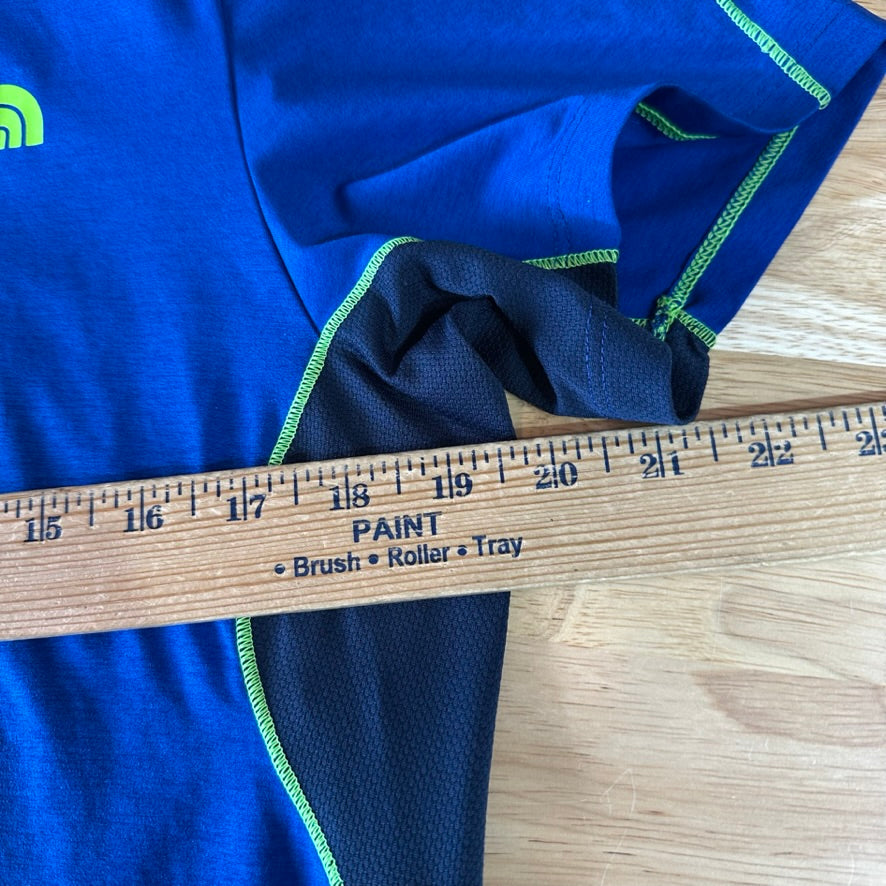 The North Face Short Sleeve T-Shirt Tee Blue Base layer Mens Small Workout