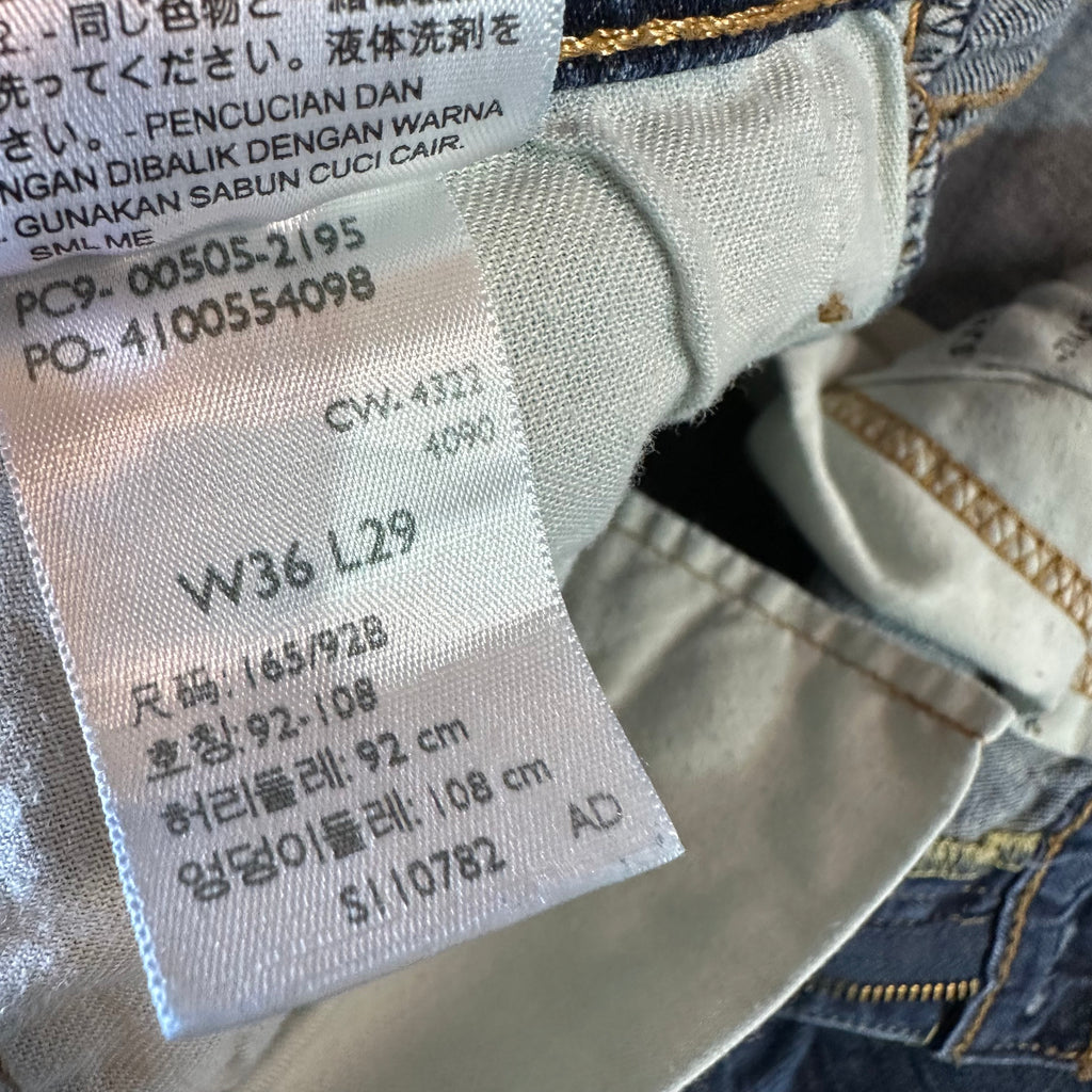 Levis 505 Mens 36x29 Blue Jeans