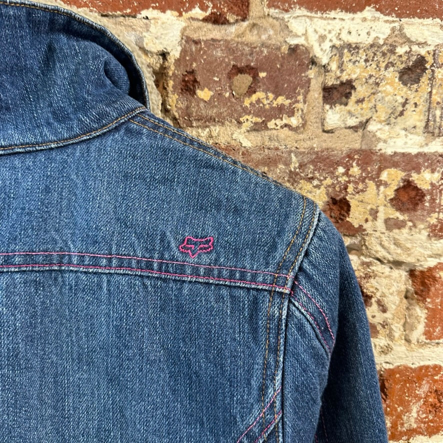 VTG Fox Racing Jean Jacket Womens Large
