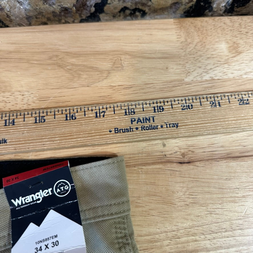 Wrangler ATG Mens 34x30 Brown Pants NEW