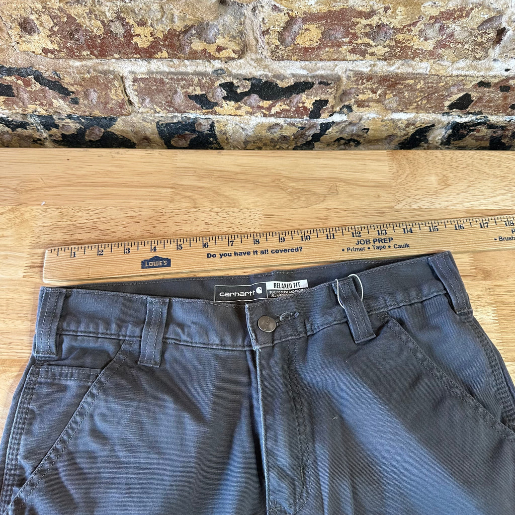 Carhartt Shorts Mens 30 workwear Rugged Flex 9.5" inseam Gray Relaxed Work