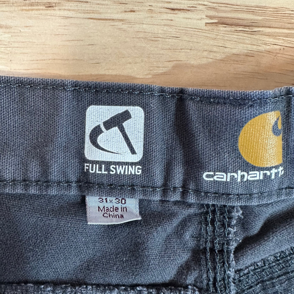 CARHARTT Full Swing Men's Canvas Utility Pant 31x30 Gray