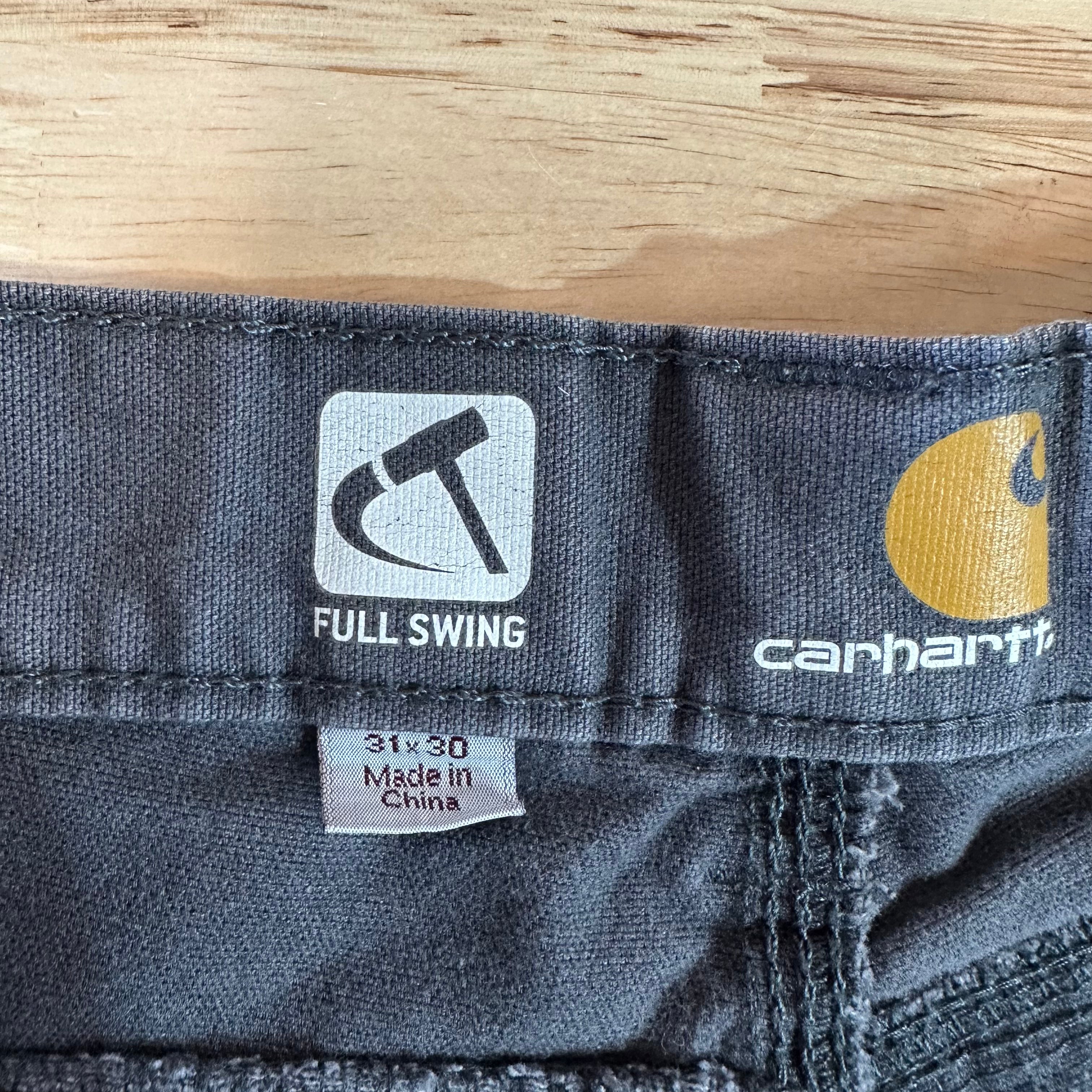 CARHARTT Full Swing Men's Canvas Utility Pant 31x30 Gray