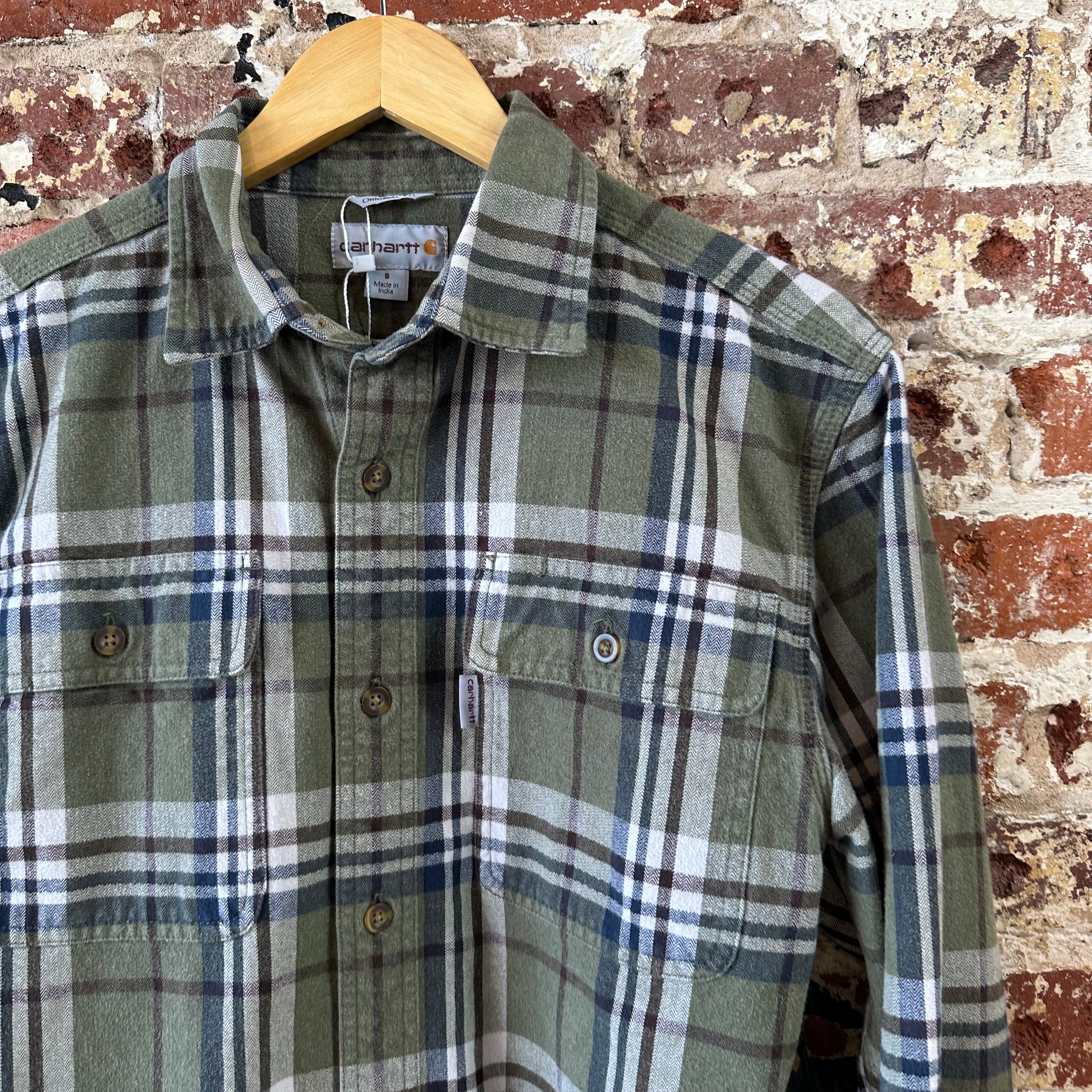 Carhartt Button Up Shirt Mens Small Long Sleeve