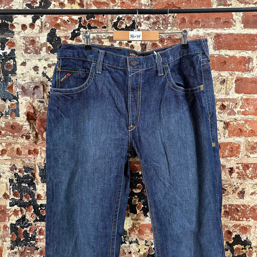 Ariat FR Mens 38x34 Blue Jeans