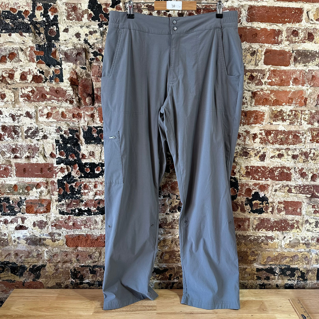 Columbia Pants Womens 16 Gray pants 35x31" Hiking outdoor Roll Tab