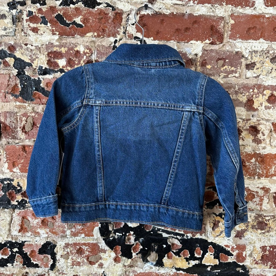 Old Navy Toddler Girl's Blue Jean Denim Jacket size 2T Cotton blend Western NEW