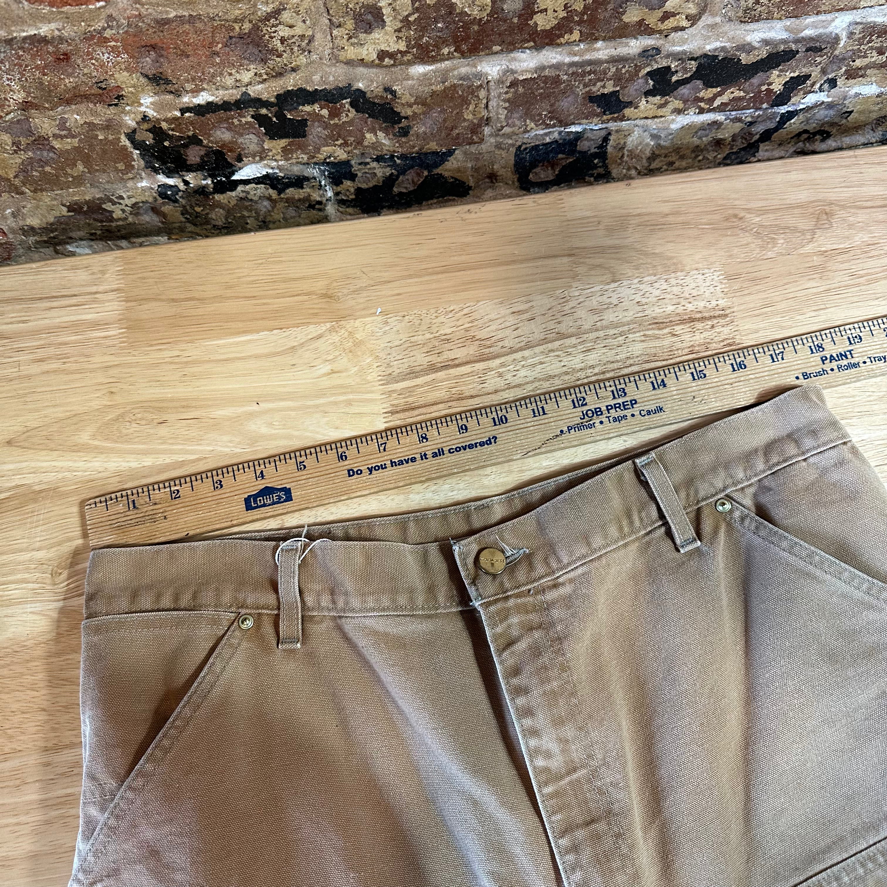 VTG Carhartt B01 BRN Mens 38x36 Double Knee Pants