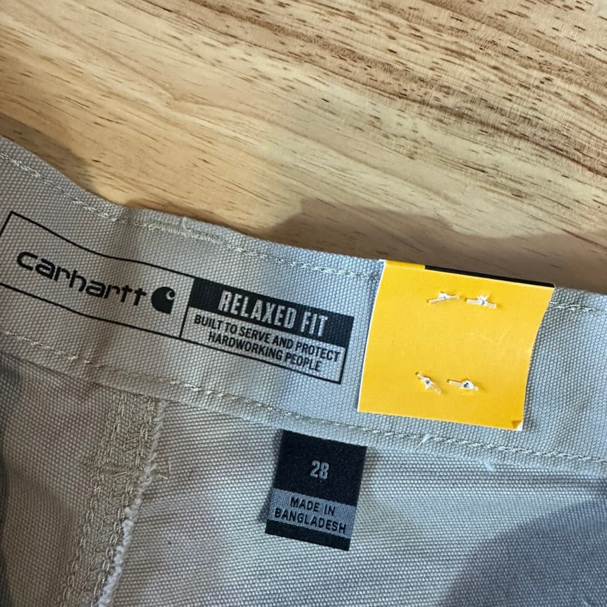Carhartt Mens 28 Tan Shorts NEW