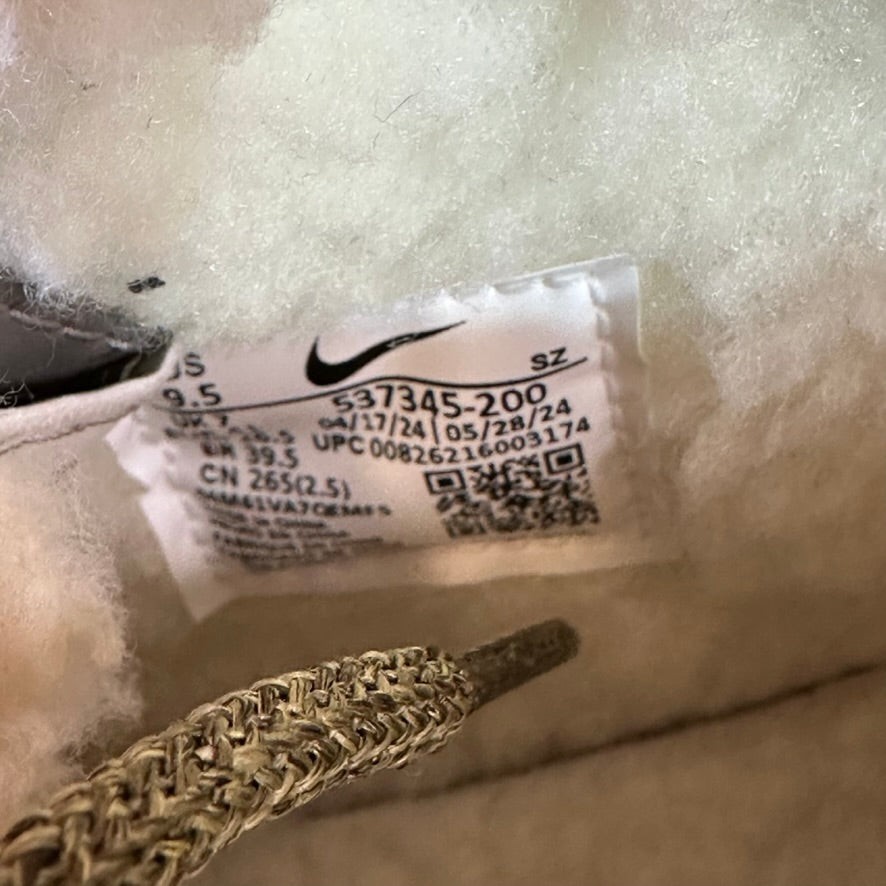 Nike Woodside Chukka 2 537345-200 Boots Womens Light Taupe Olive Faux-Fur 9.5