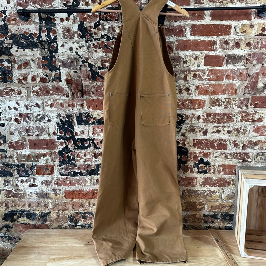 Carhartt Overalls Canvas Brown boys 12 Bibs