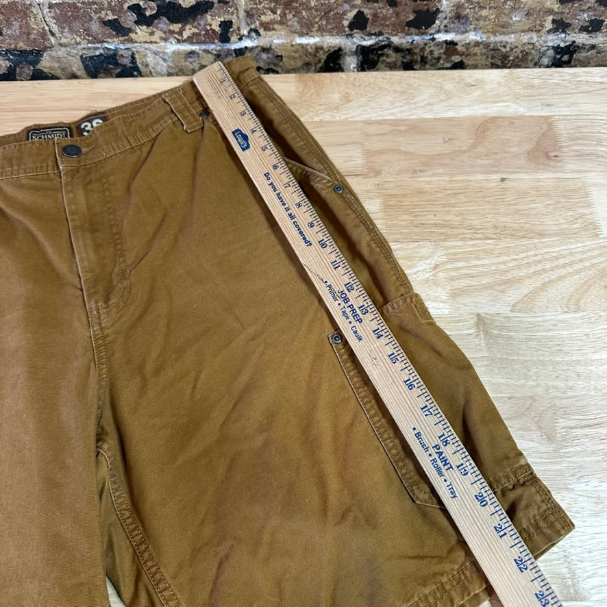 Schmidt Brown Cargo Shorts Mens 36